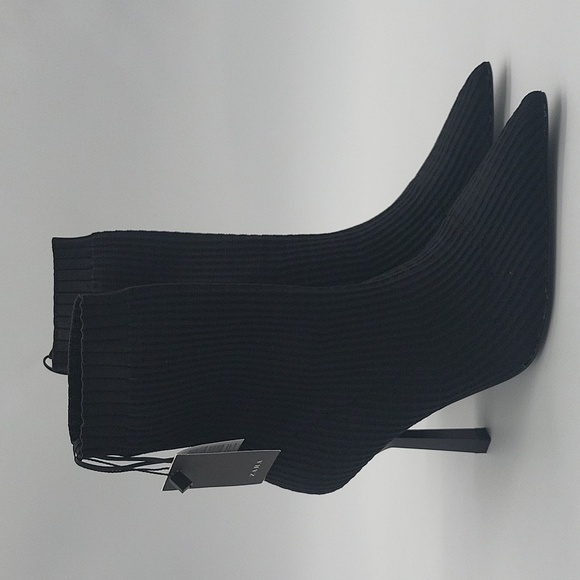 769- Zara Women's Fabric Strech Socks Ankle Boots Size 8 NWT - Picture 2 of 9